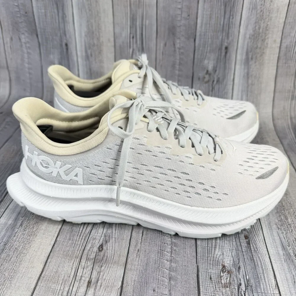 Hoka One One Kawana Women’s Sz 8 B Nimbus Cloud Ice White Running Shoes Sneakers